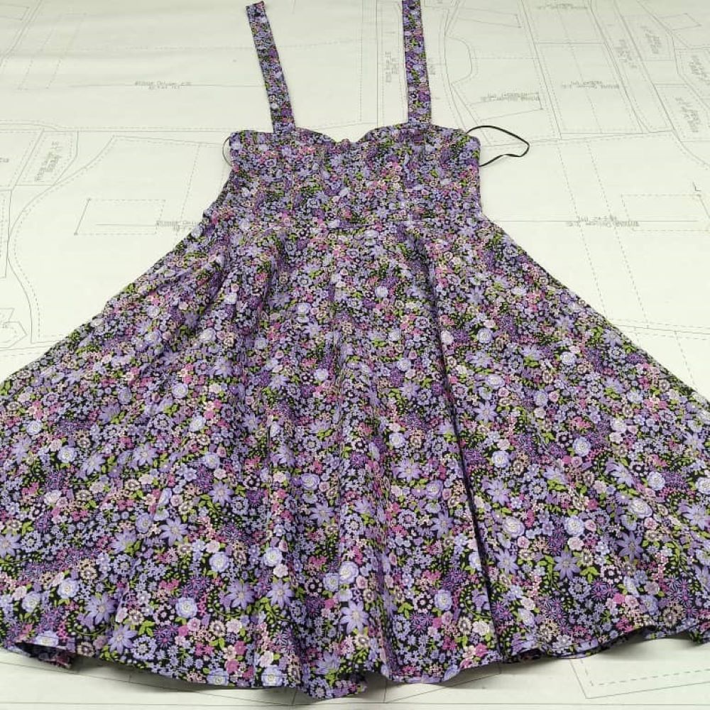 Melissa Sundress - Purple flowers