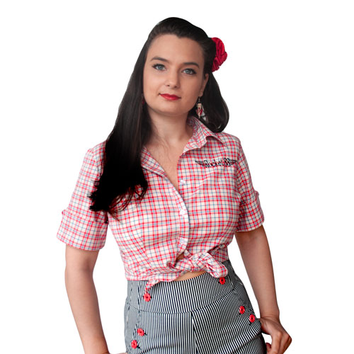 Plaid Workshirt - Red - Click Image to Close