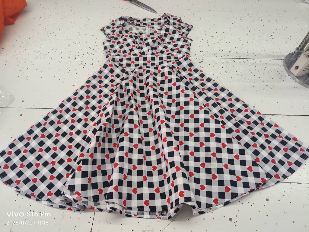 Sheridan Kate Dress - Gingham Heart