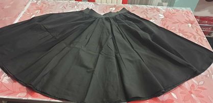 Full Circle Skirt - Black - Click Image to Close