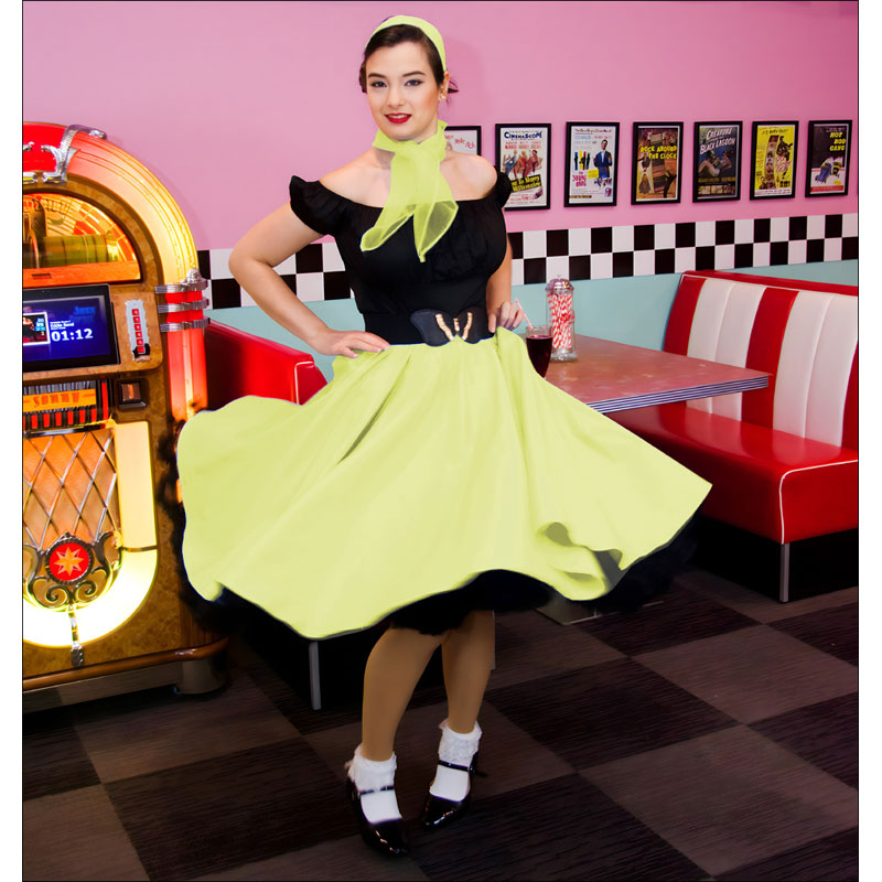 Full Circle Skirt - Yellow