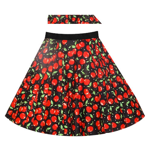 Full circle skirt - Cherry